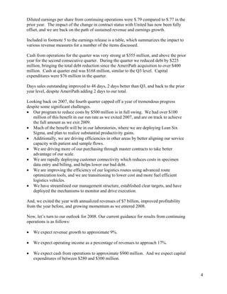 quest diagnostics 4Q07Call_Script