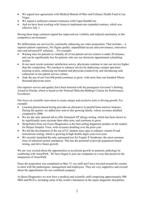 quest diagnostics 7_24_07DGXQ22007CallTranscriptforweb