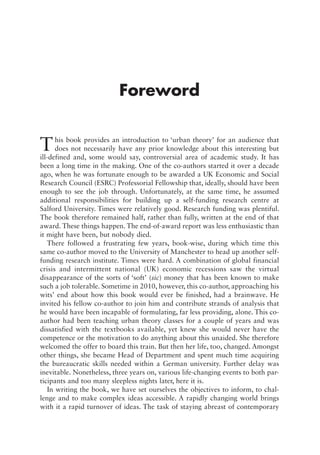 Alan Harding Urban Theory A Critical Introduction To Power Cities And Urbanism In ...