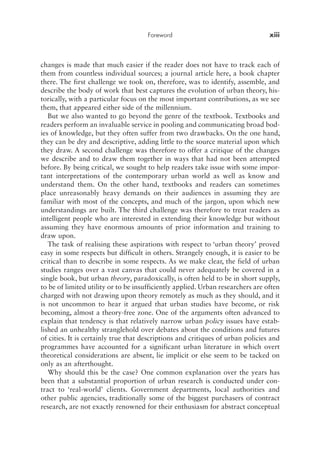Alan Harding Urban Theory A Critical Introduction To Power Cities And Urbanism In ...