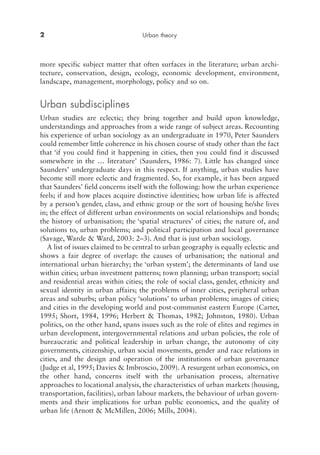 Alan Harding Urban Theory A Critical Introduction To Power Cities And Urbanism In ...