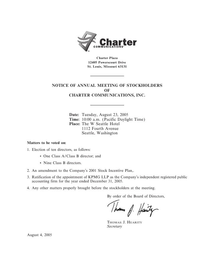 charter communications Proxy05