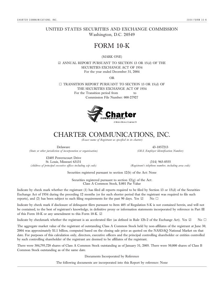 charter communications ar04