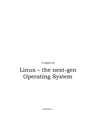 A report on Linux | PDF