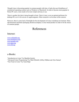 A report on Linux | PDF
