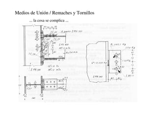 Medios de Unión / Remaches y Tornillos
... la cosa se complica ...
 