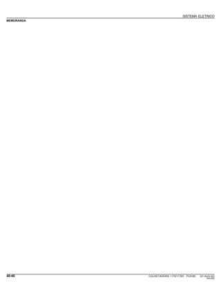 SISTEMA ELETRICO
MEMORANDA
40-46 COLHEITADEIRA 1175/1175H PC9185 (01-AUG-02)
PN=252
 