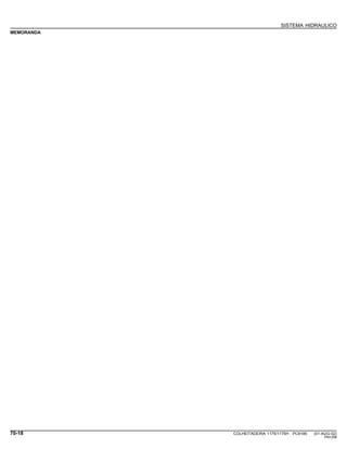 SISTEMA HIDRAULICO
MEMORANDA
70-18 COLHEITADEIRA 1175/1175H PC9185 (01-AUG-02)
PN=358
 