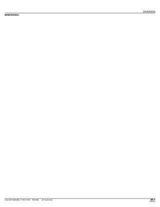 DIVERSOS
MEMORANDA
COLHEITADEIRA 1175/1175H PC9185 (01-AUG-02) 80-1
PN=415
 