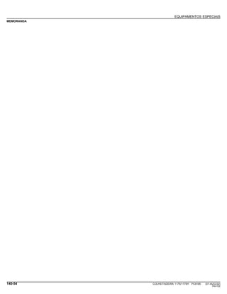 EQUIPAMENTOS ESPECIAIS
MEMORANDA
140-54 COLHEITADEIRA 1175/1175H PC9185 (01-AUG-02)
PN=720
 