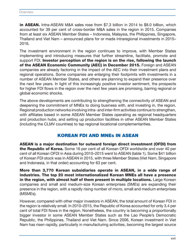 ASEAN Investment Report 2016 of UNCTAD.