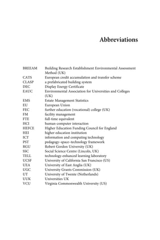 The Physical University Contours Of Space And Place In Higher Education ...