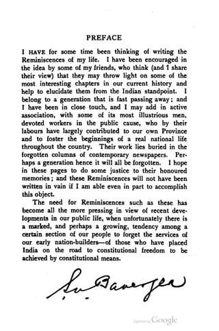 A Nation In Making Sir Surendranath Banerjea | PDF