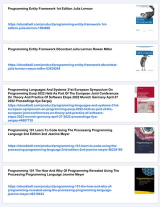 Programming Entity Framework Code First Julia Lerman Rowan Miller | PDF