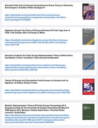 Finite Group Theory Gsm92 I Martin Isaacs | PDF