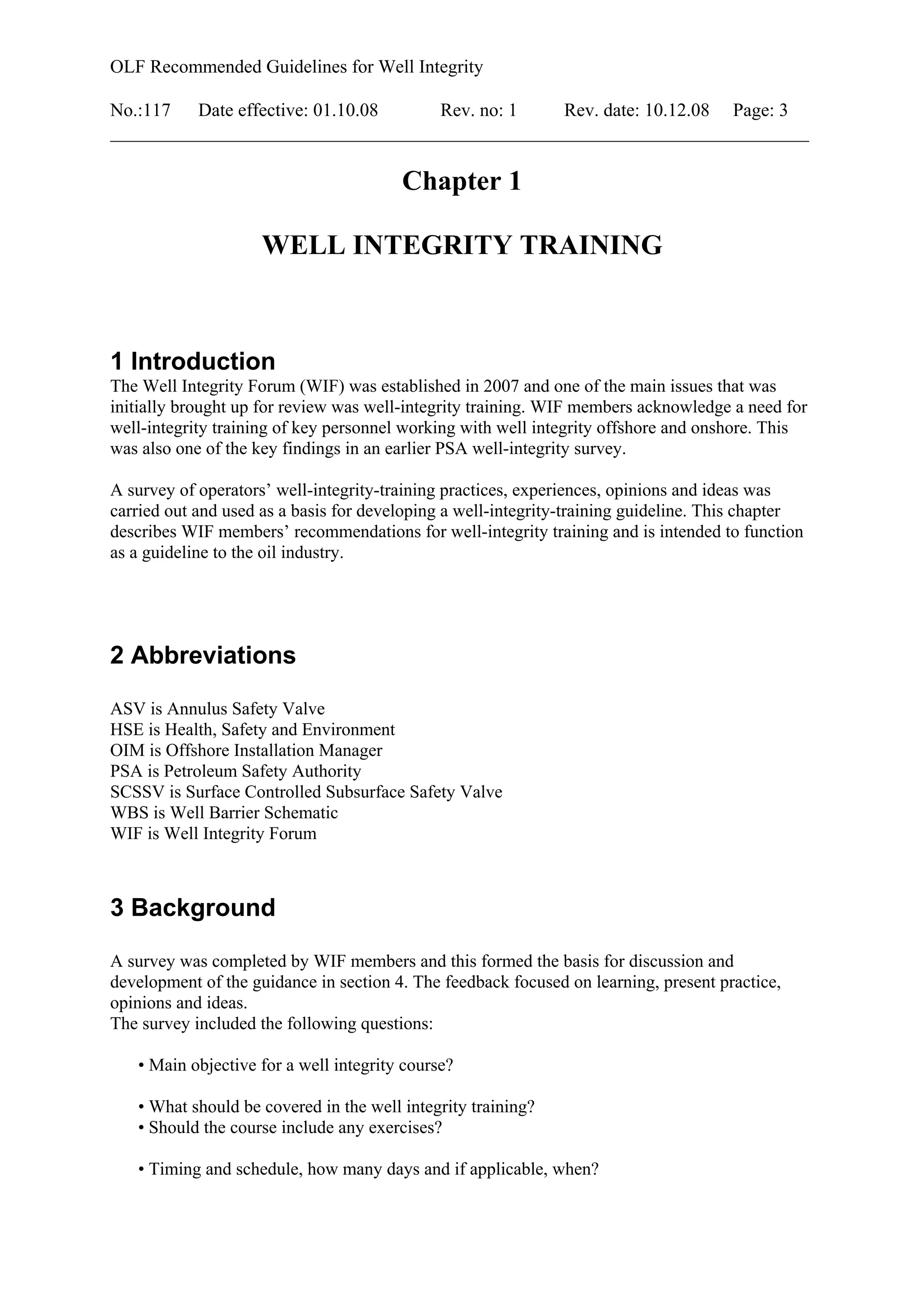 Recommended guidelines for well intergity | PDF