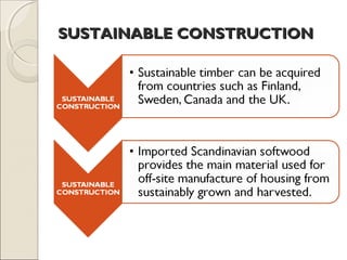 SUSTAINABLE CONSTRUCTIONSUSTAINABLE CONSTRUCTION
 