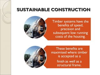 SUSTAINABLE CONSTRUCTIONSUSTAINABLE CONSTRUCTION
 
