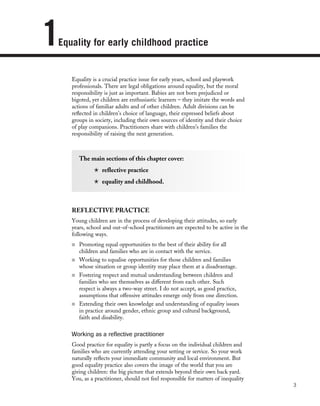 Equality In Early Childhood Jennie Lindon | PDF