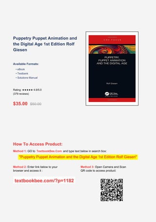 Puppet Animation Digital Puppetry, Puppet Animation, and the Digital Age: History and Techniques ...
