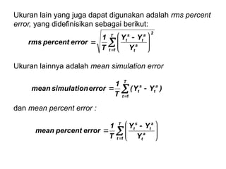 Percent Rms regresi linier berganda persamaan simultan, parsial.ppt