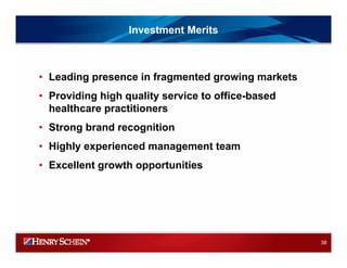HENRY SCHEIN 2008IRPresentation_Final