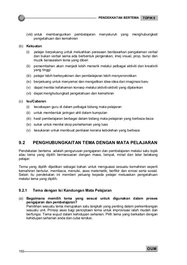 118311678 Sdp Topik 9 Pendekatan Bertema