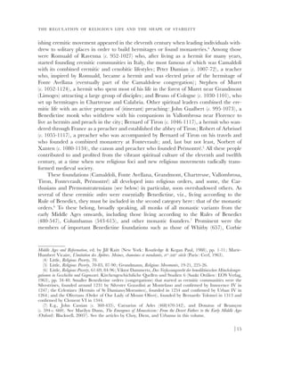 Shaping Stability The Normation And Formation Of Religious Life In The ...