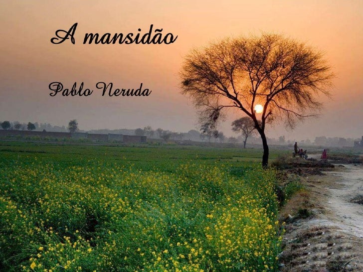 A mansidão Pablo Neruda