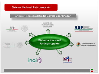 SISTEMA NACIONAL ANTICORRUPCION ANALISIS Y CARACTERISTICAS | PPTX