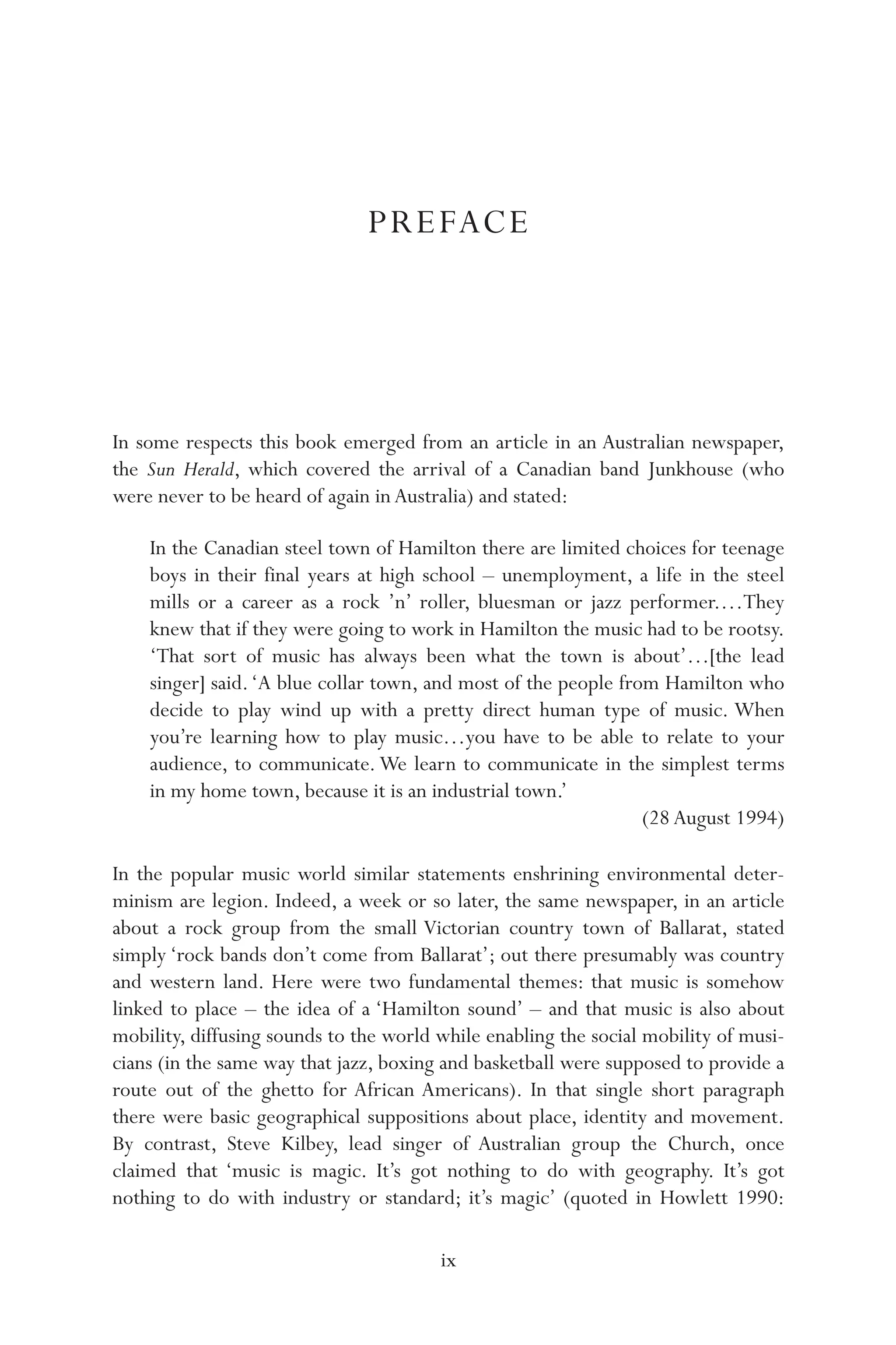 Sound Tracks Popular Music Identity And Place Critical Geographies 1st ...