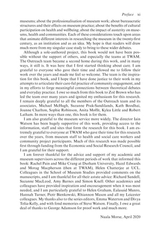 The Museum As A Space Of Social Care Nuala Morse | PDF