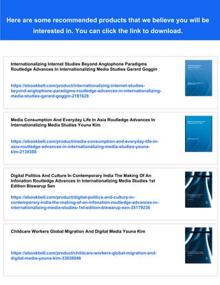Internationalizing Media Studies Daya Kishan Thussu | PDF