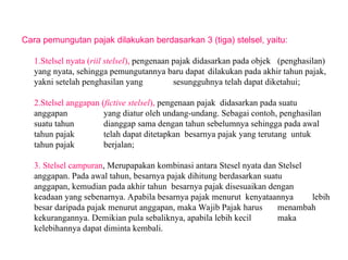 MEKANISME DAN TATA CARA PEMUNGUTAN PAJAK | PPT