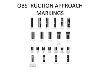 OBSTRUCTION APPROACH MARKINGS 