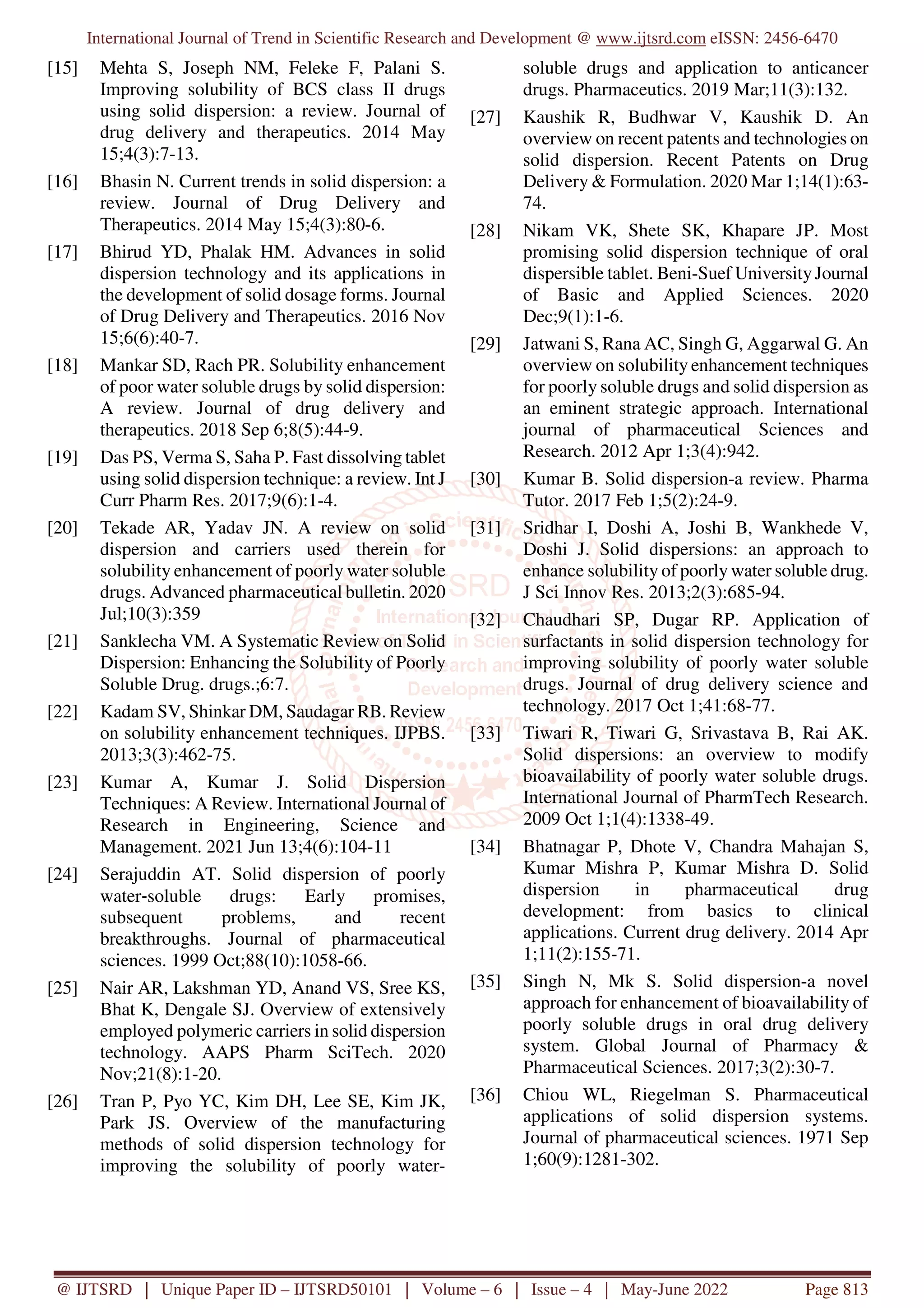 A Review on Solid Dispersion | PDF