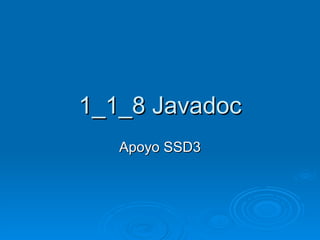 1 1 8 Javadoc