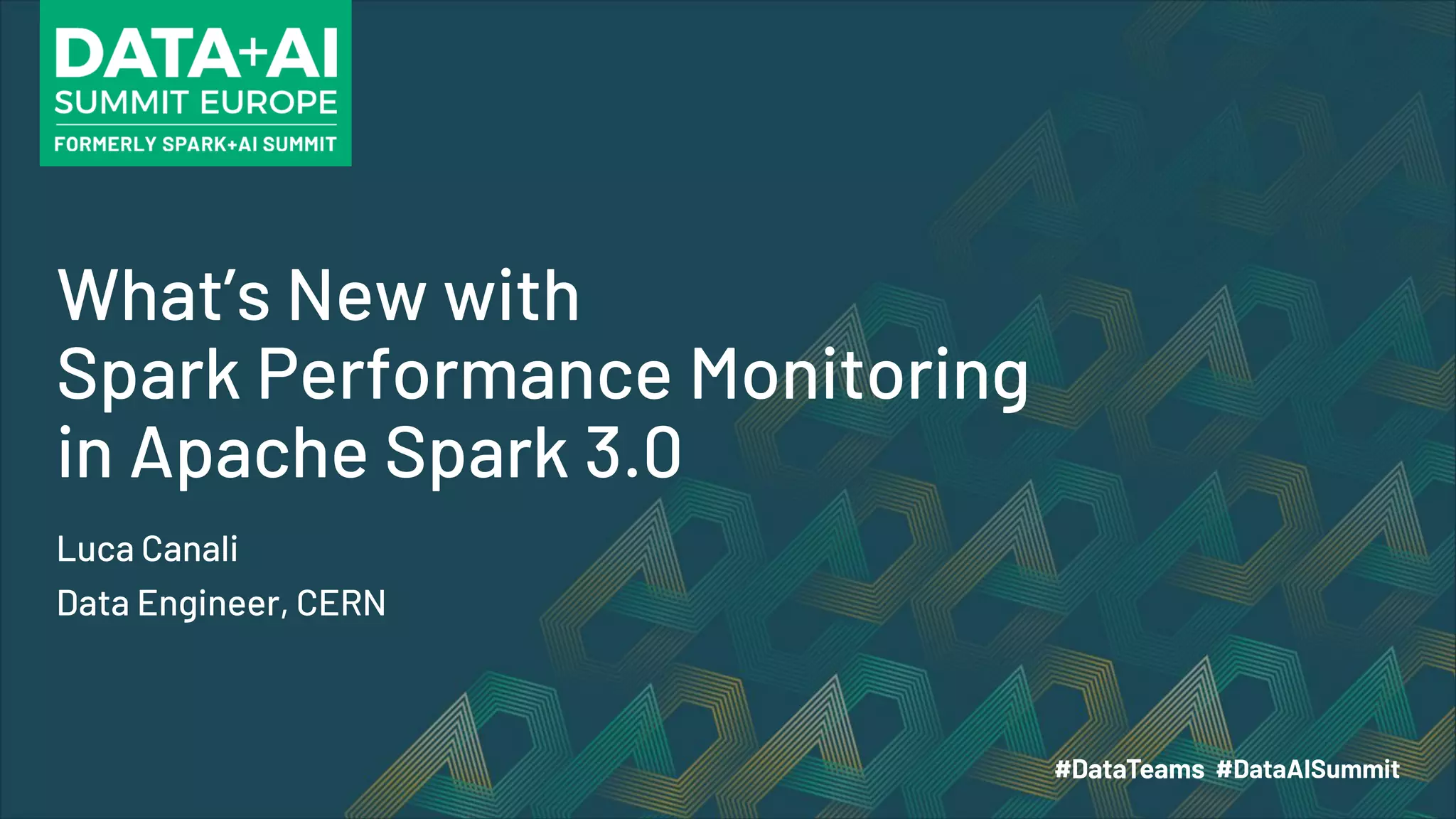 What’s New with Spark Performance Monitoring in Apache Spark 3.0 Luca Canali Data Engineer, CERN 