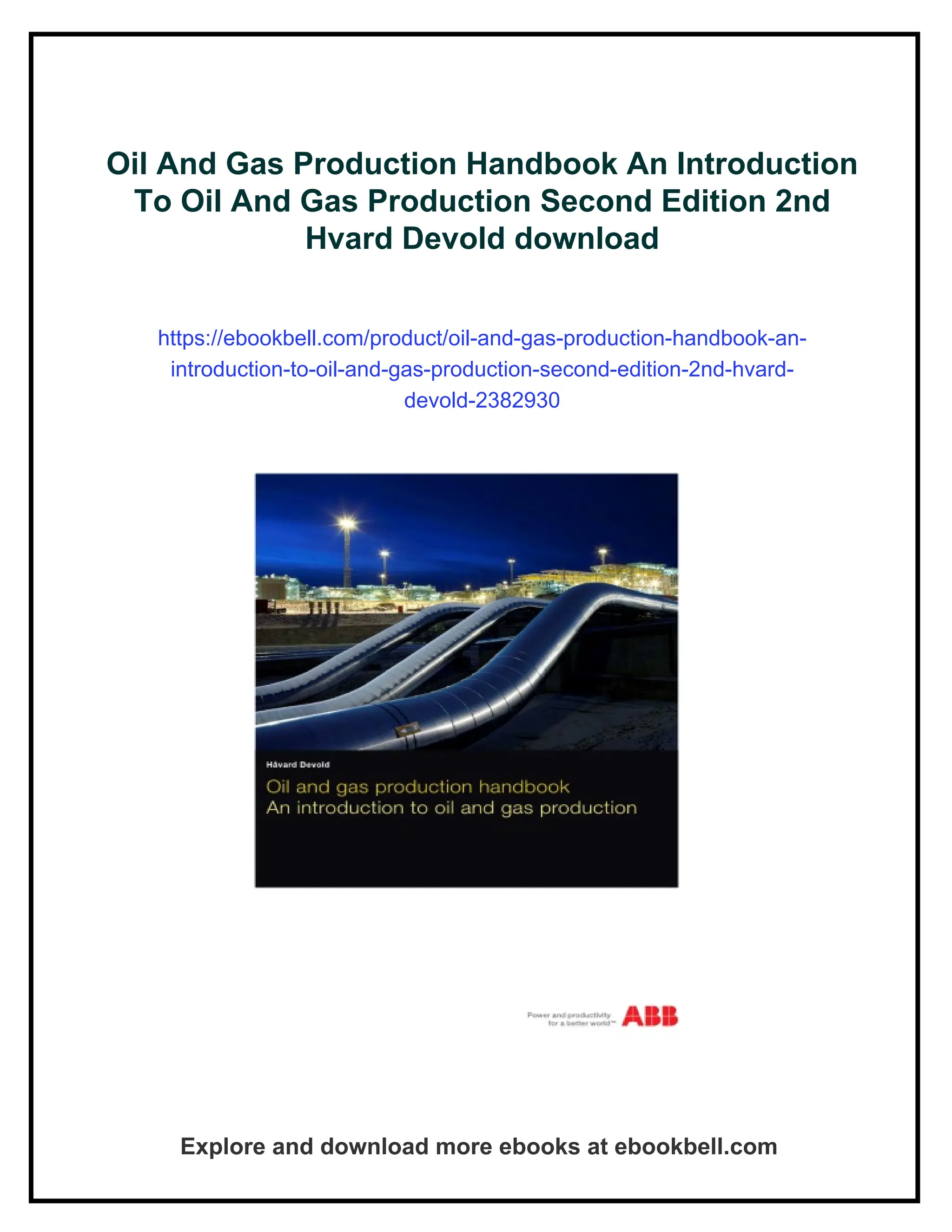 Onrr Production Handbook.pdf Oil And Gas Production Handbook An Introduction To Oil And Gas ...