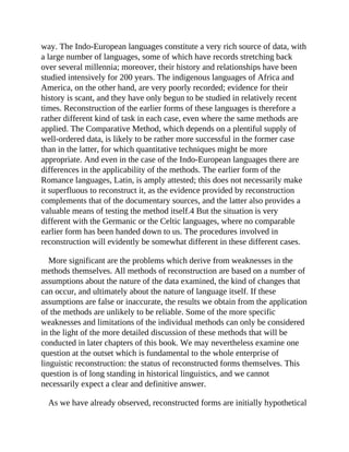 Linguistic Reconstruction An Introduction To Theory And Method Oxford ...