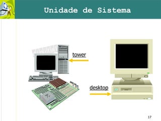 17
Unidade de Sistema
desktop
tower
 