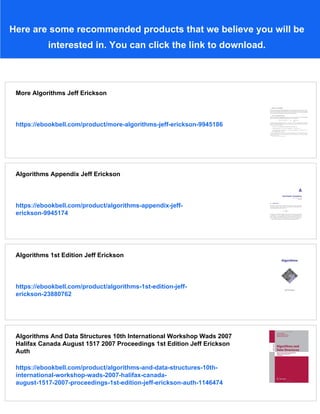 Algorithms Jeff Erickson Uiuc Cs473 573 Itebooks | PDF