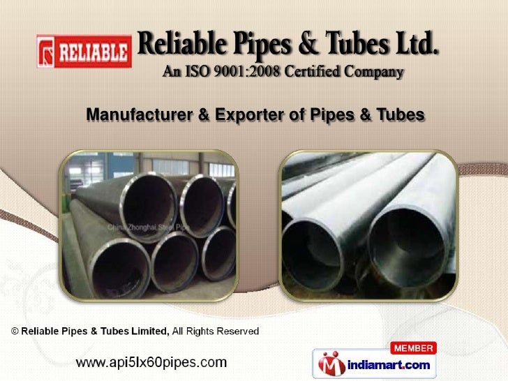 Reliable Pipes and Tubes Limited Maharashtra India