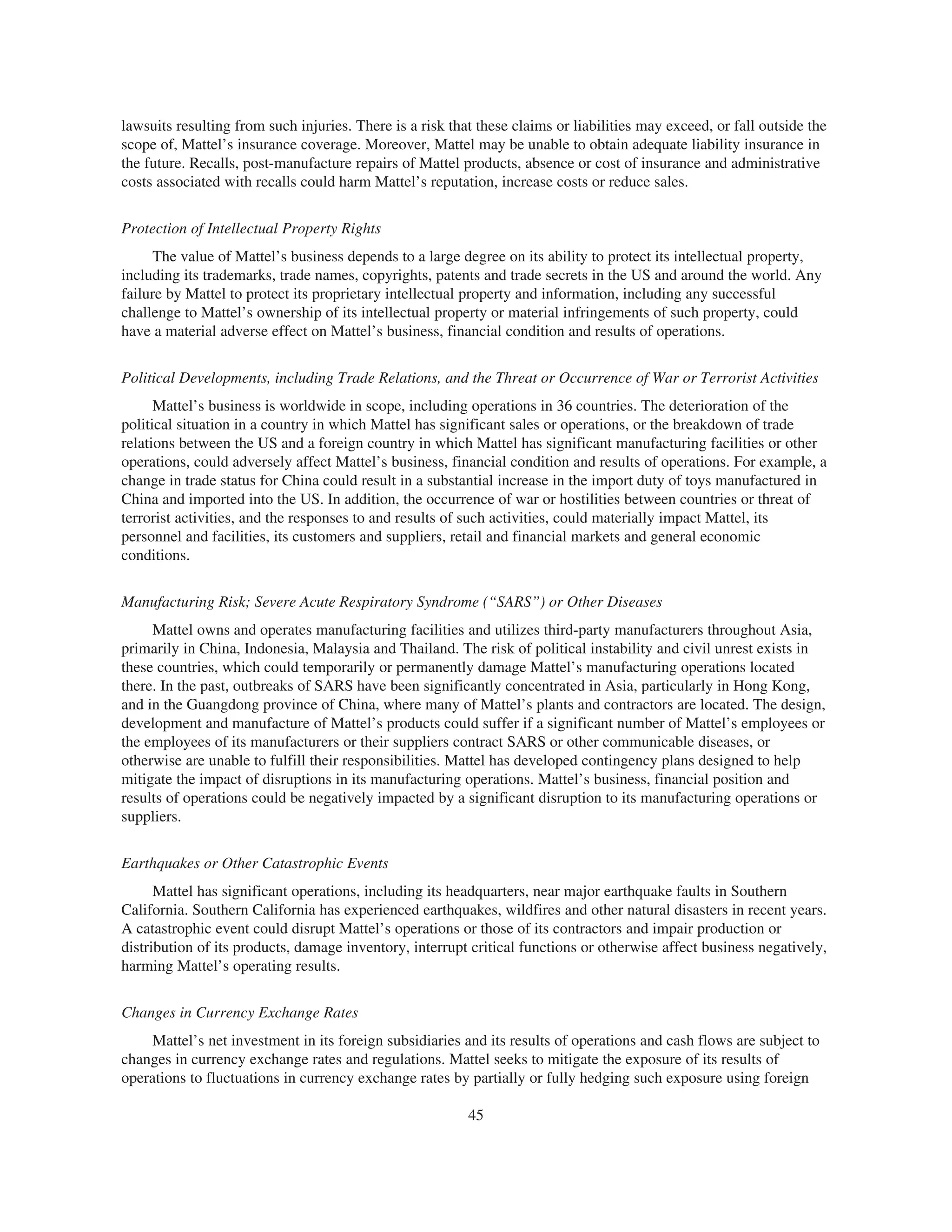 mattel annual reports 2003