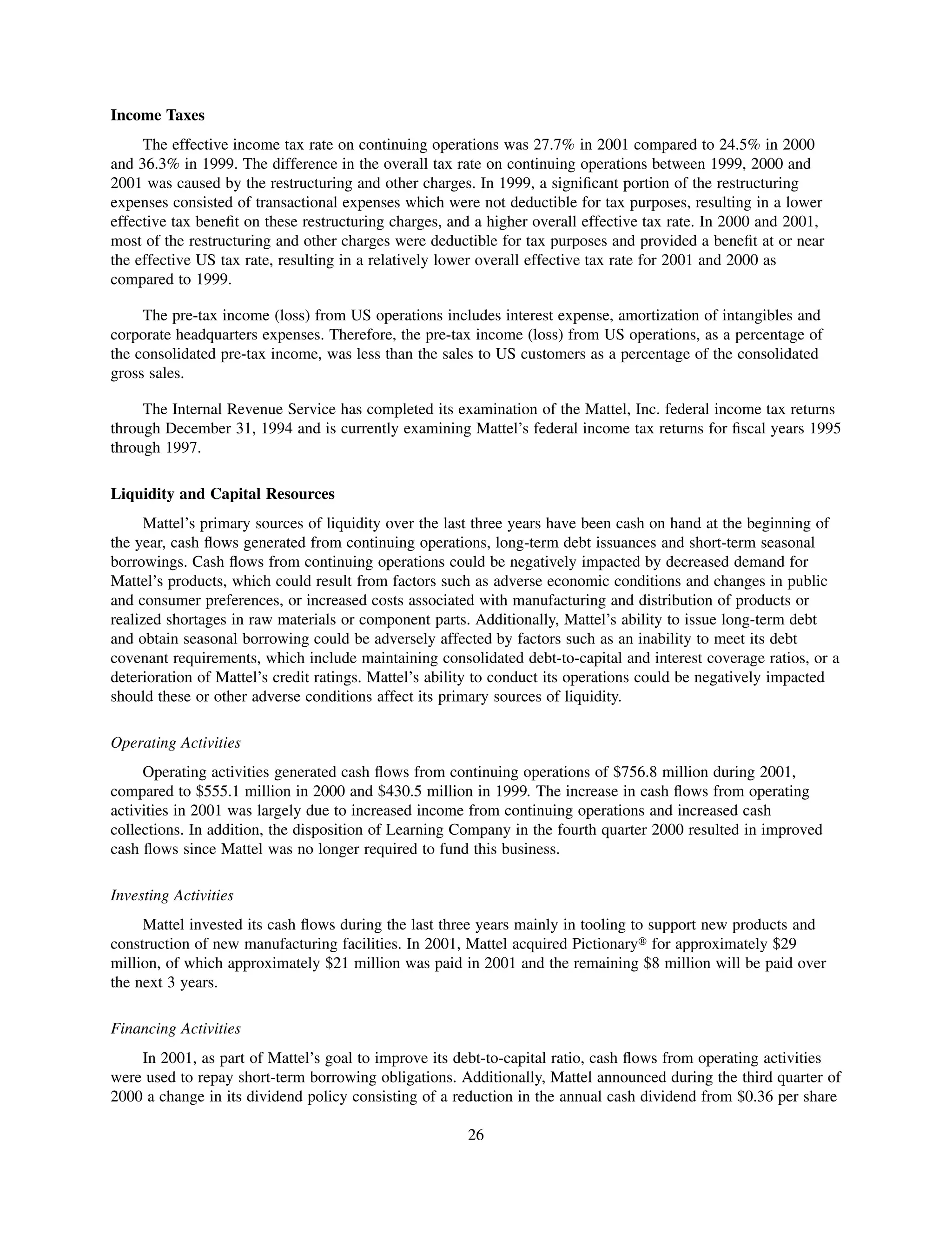 mattel annual reports 2002