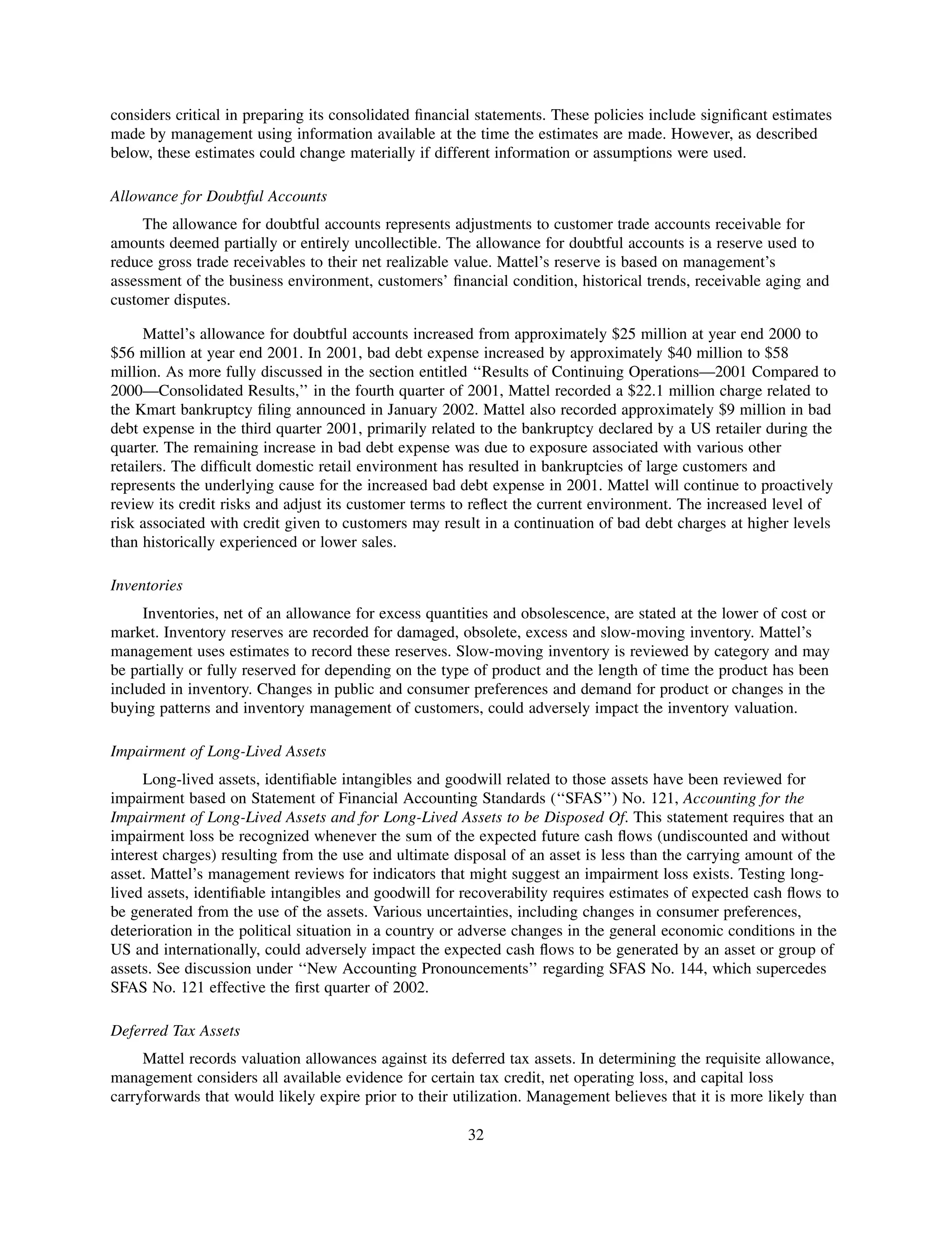 mattel annual reports 2002