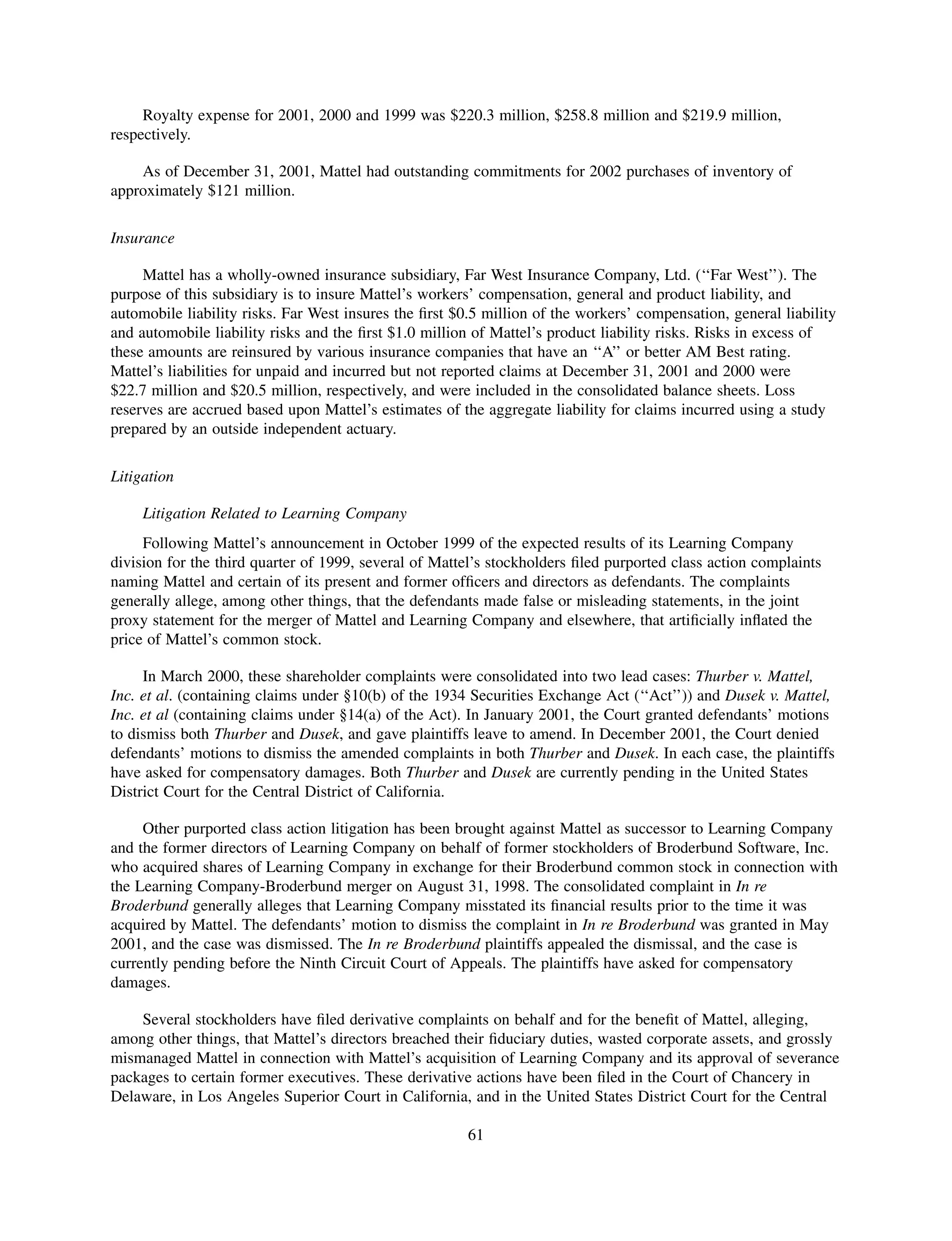 mattel annual reports 2002