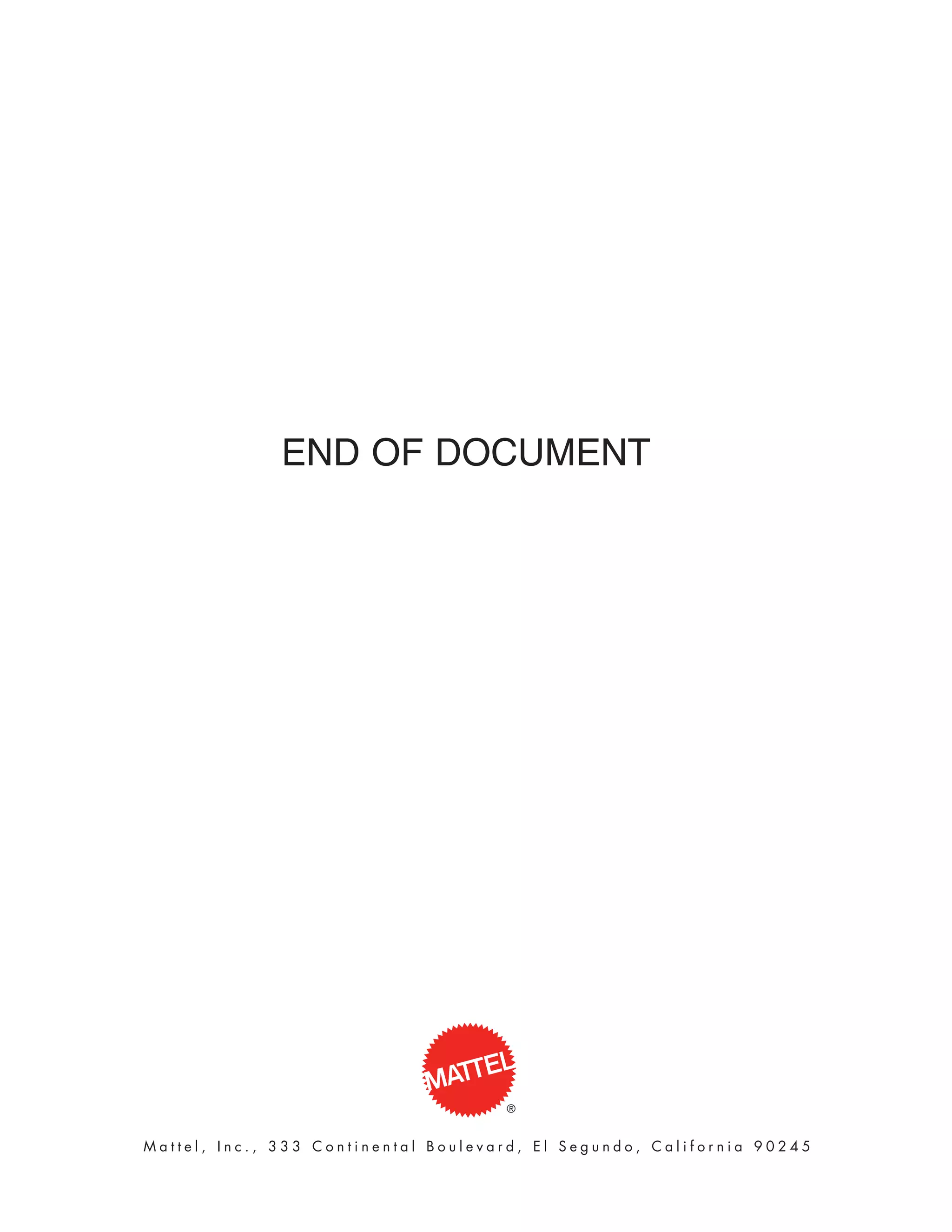 mattel annual reports 2002