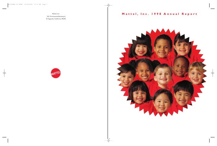 mattel inc 1998