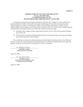 Realogy10-QFiling8-12-08